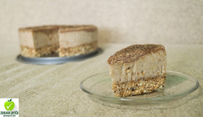 Raw snickers torta