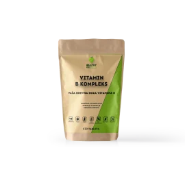 Pakovanje B kompleks vitamin 120 tableta Zdrava Priča – kombinacija svih ključnih vitamina B u optimalnim dozama, vegan i bez GMO
