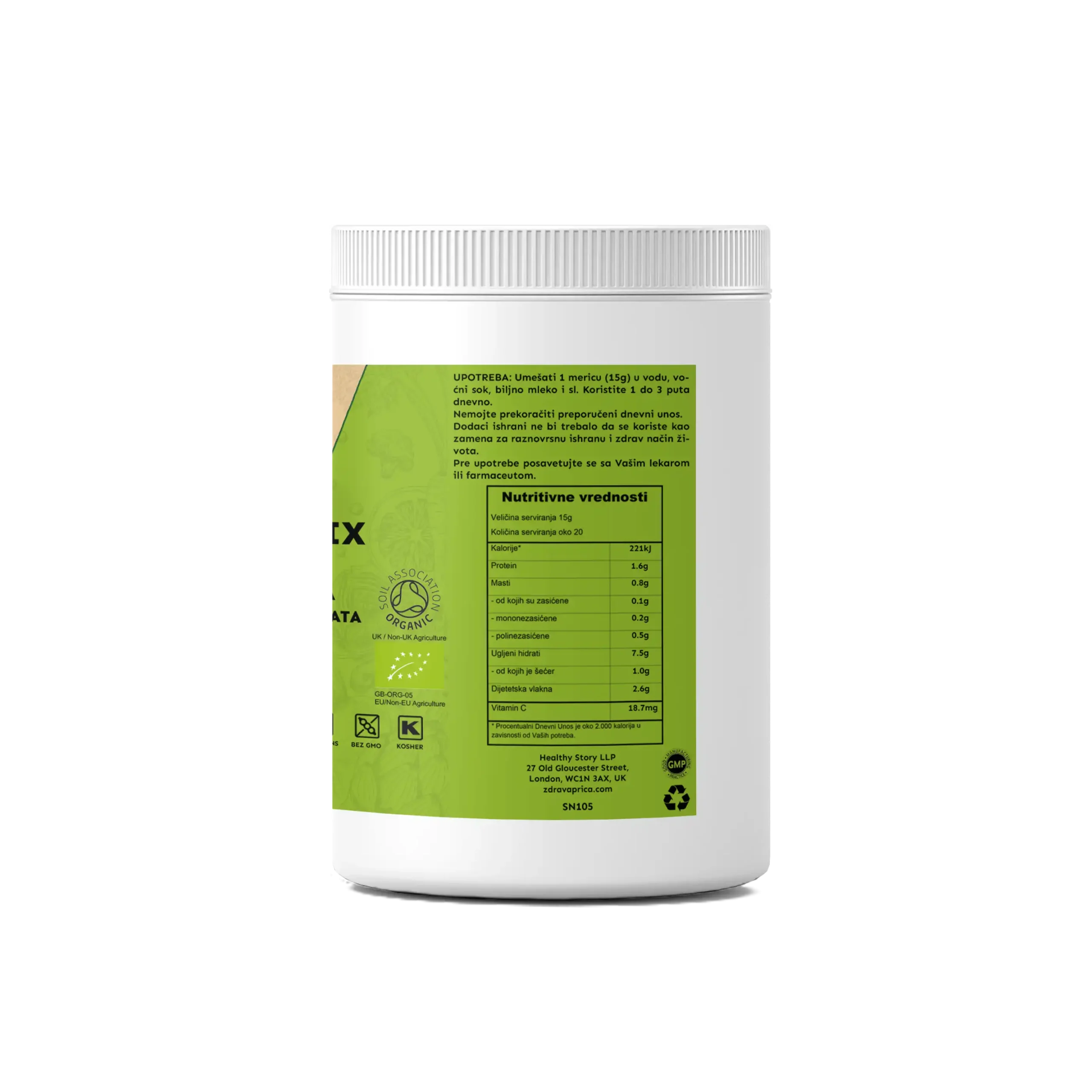 NU35 Super Mix Zdrava Priča – organski suplement sa 35 superhrana u kapsulama 100 kom i prahu 300 g, prirodna podrška imunitetu, energiji i zdravlju, vegan i bez GMO