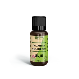 Pakovanje ulje geranijuma eterično organsko 10ml Zdrava Priča – 100% čisto eterično ulje sa antimikrobnim dejstvom, za aromaterapiju, kozmetiku i opuštanje, bez aditiva i sintetičkih supstanci