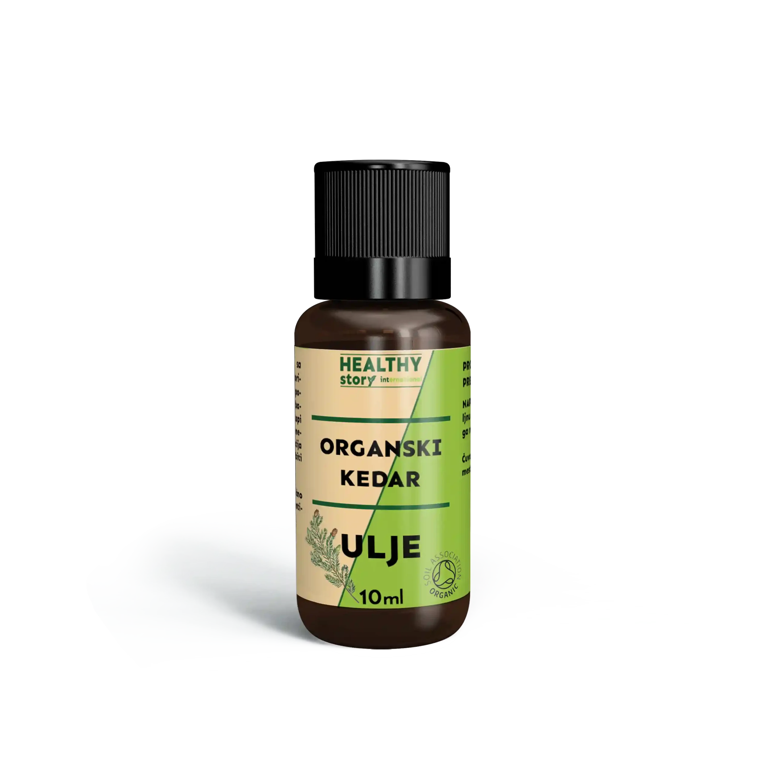 Pakovanje ulje kedra eterično organsko 10ml Zdrava Priča – 100% čisto eterično ulje sa drvenastom aromom, za negu kože i kose, opuštanje i prirodnu zaštitu, bez aditiva
